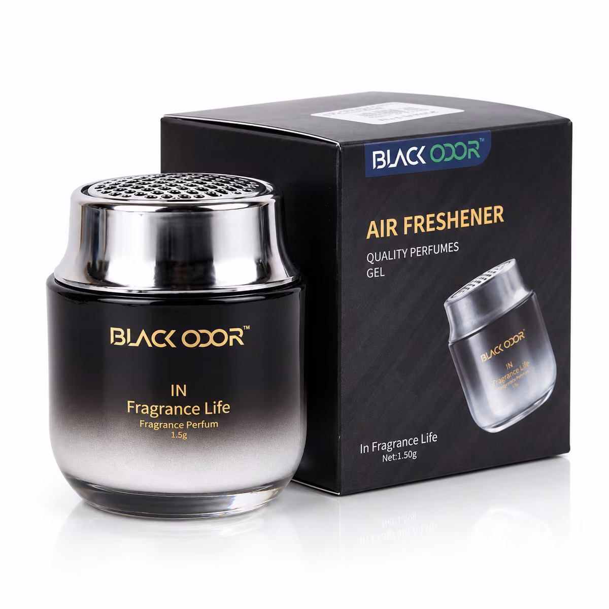 BLACK ODOR GEL DARK CRYSTAL CAR PERFUME 120G