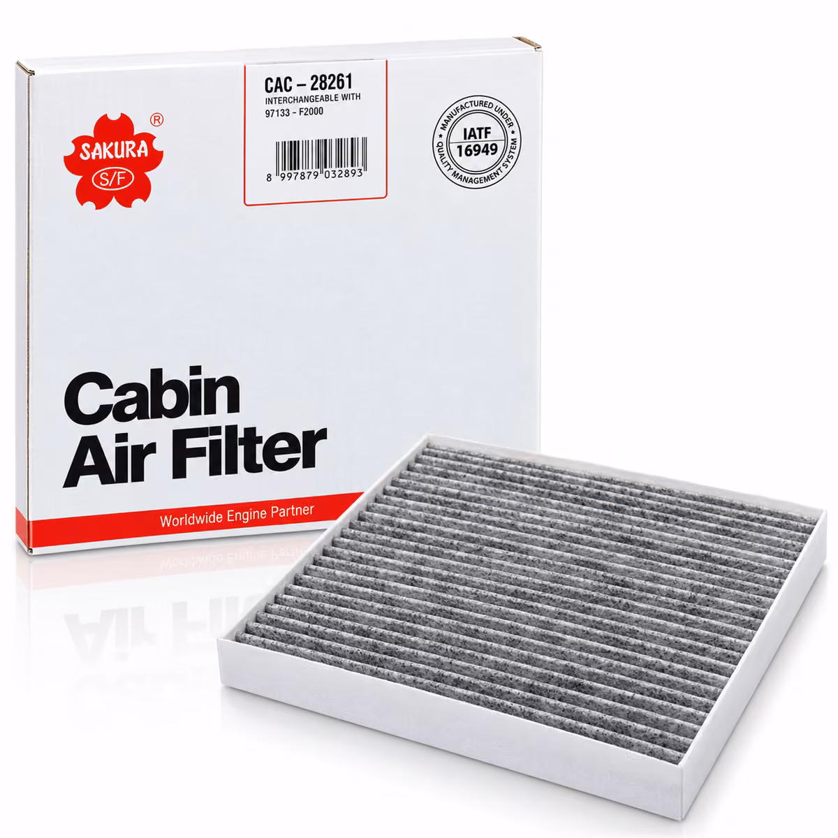 SAKURA CABIN FILTER FILTER CAC-28261 CHARCOAL FOR  HYUNDAI