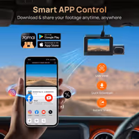 70MAI T800 3-CHANNEL DASH CAM 4K + 4K + 1080P